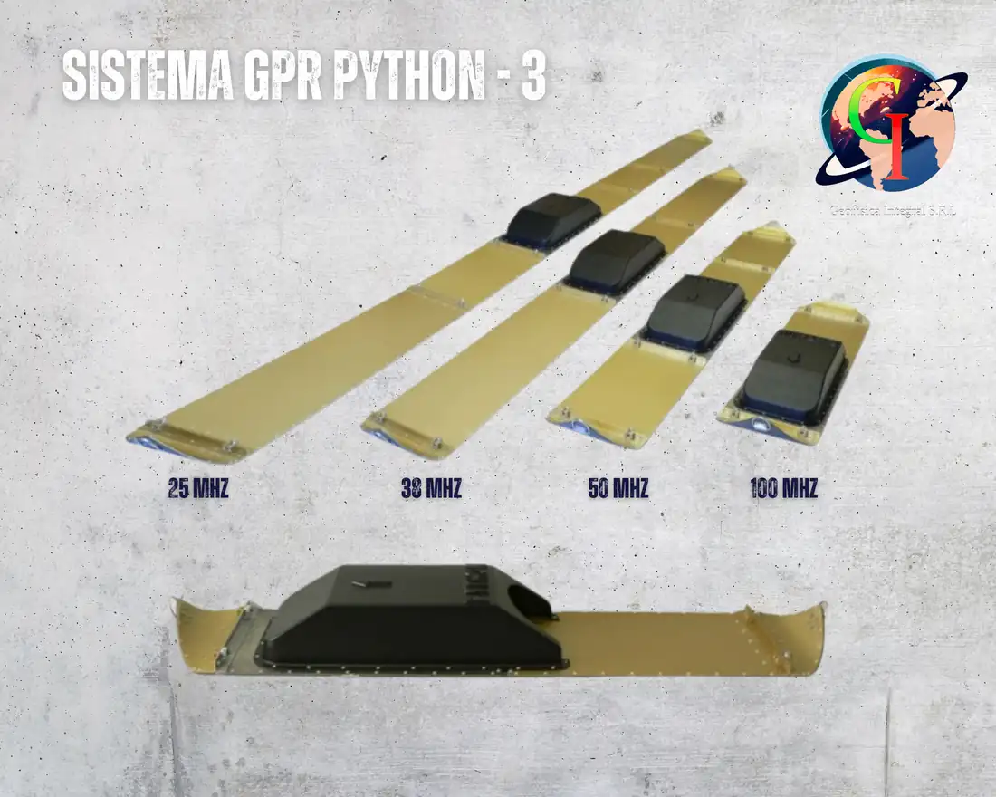 Sistema GPR Python-3: georadar portátil para sondeo subsuperficial profundo y adquisición de datos en tiempo real